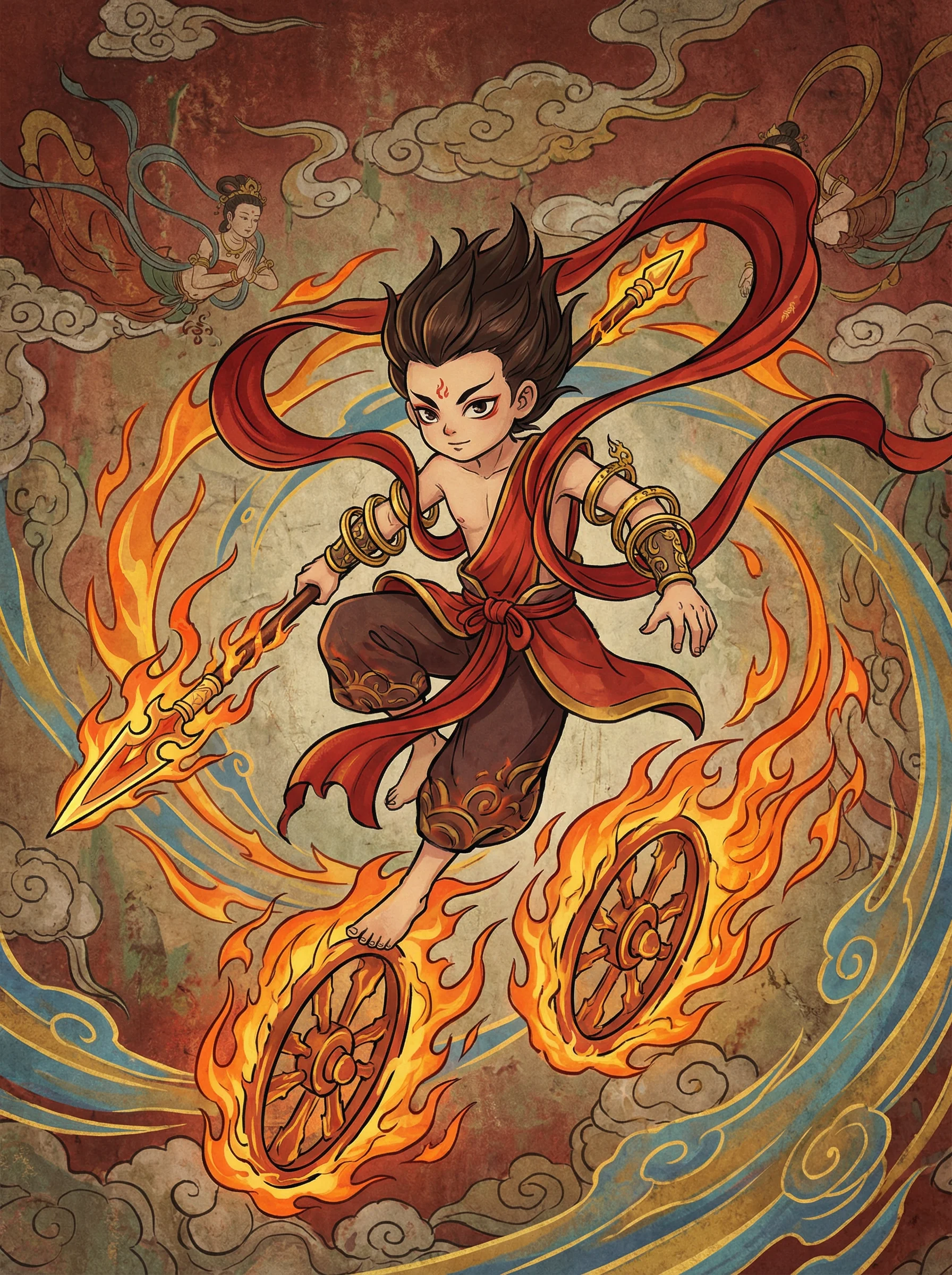 哪吒 - 禁十八手机版 封神榜阐教动漫角色